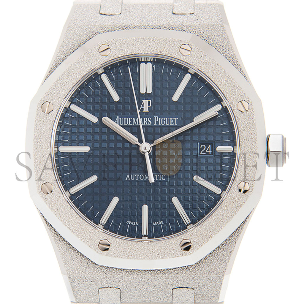 audemars P*g*et royal oak 37mm blue dial watch 15454